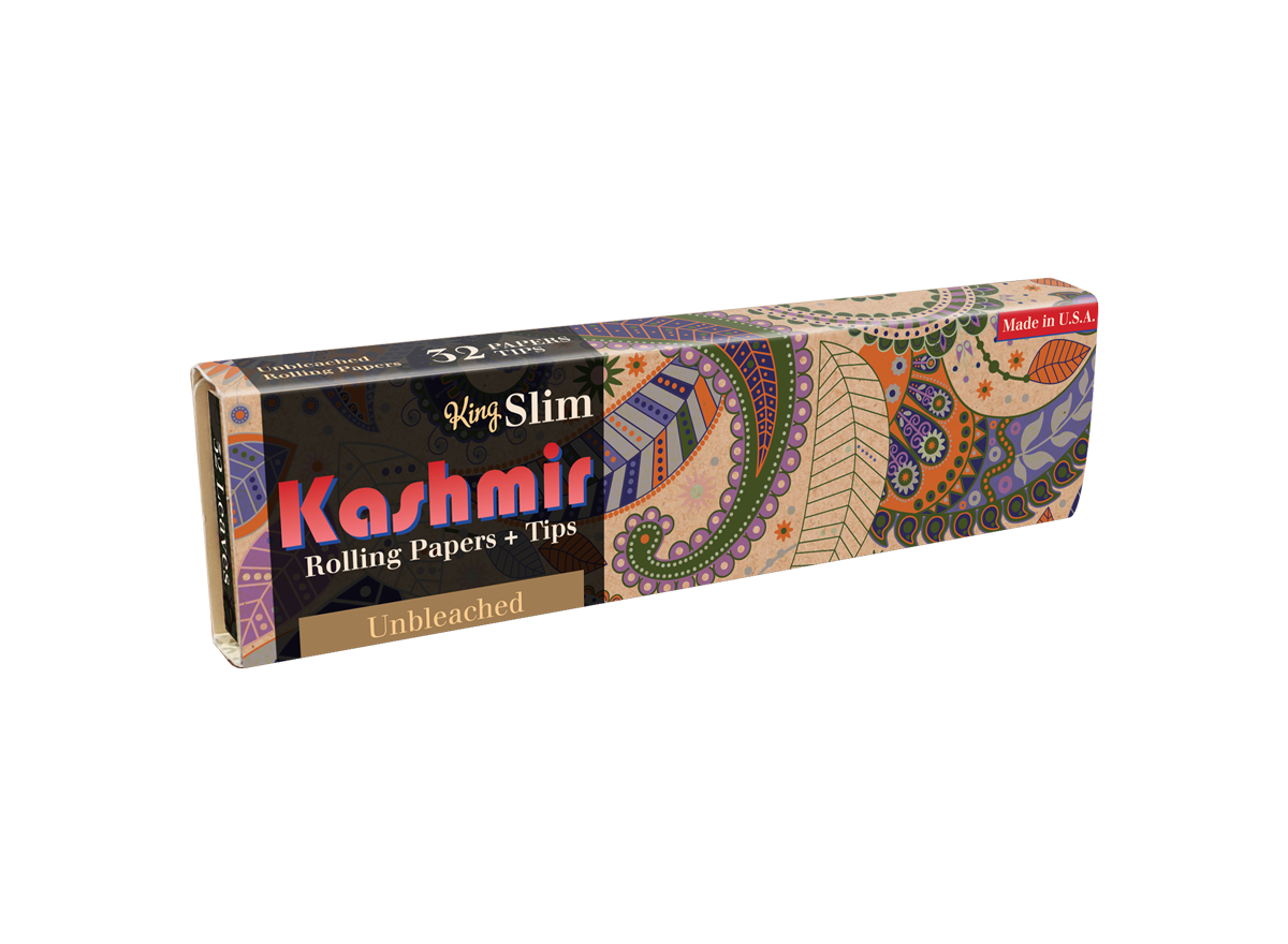 Kashmir Rolling Tray Bundle Rolling Papers Ashtray Unbleached Pre-rolled Tips 