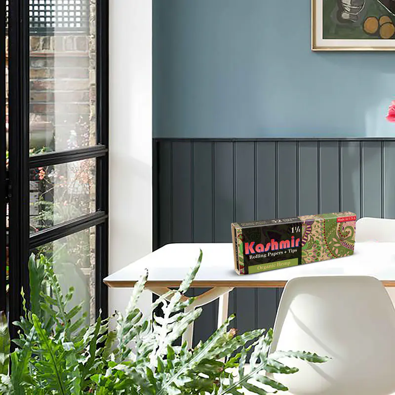 Kashmir Organic Hemp Rolling Papers + Tips 1¼