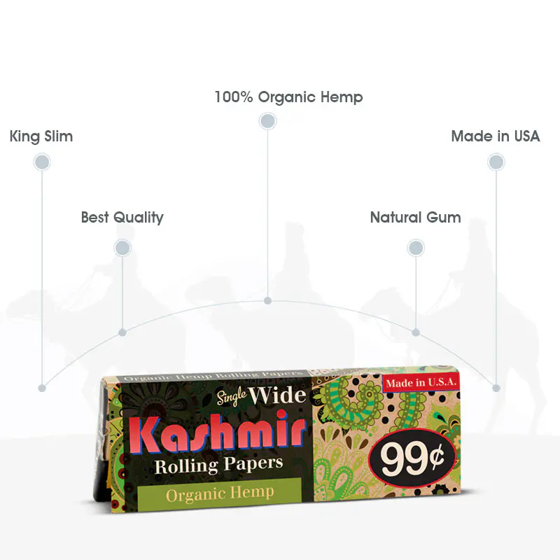 Organic Hemp Rolling Papers - Single Wide Size - Image 2