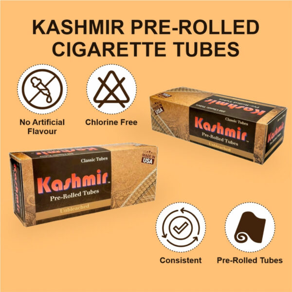 Kashmir Unbleached Pre-Rolled Tubes - Image 6