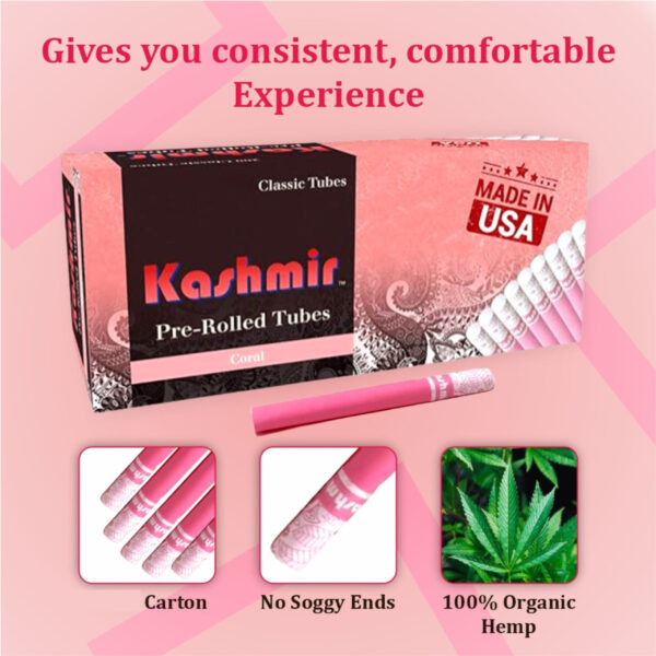 Kashmir Pre-Rolled Coral Tubes - Image 6