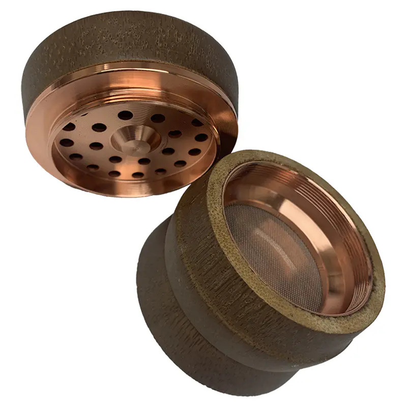 60mm 4-part Bamboo Grinder: Kashmir Rolling Papers - Image 4