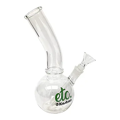 Bent Neck Bubble Base Bong
