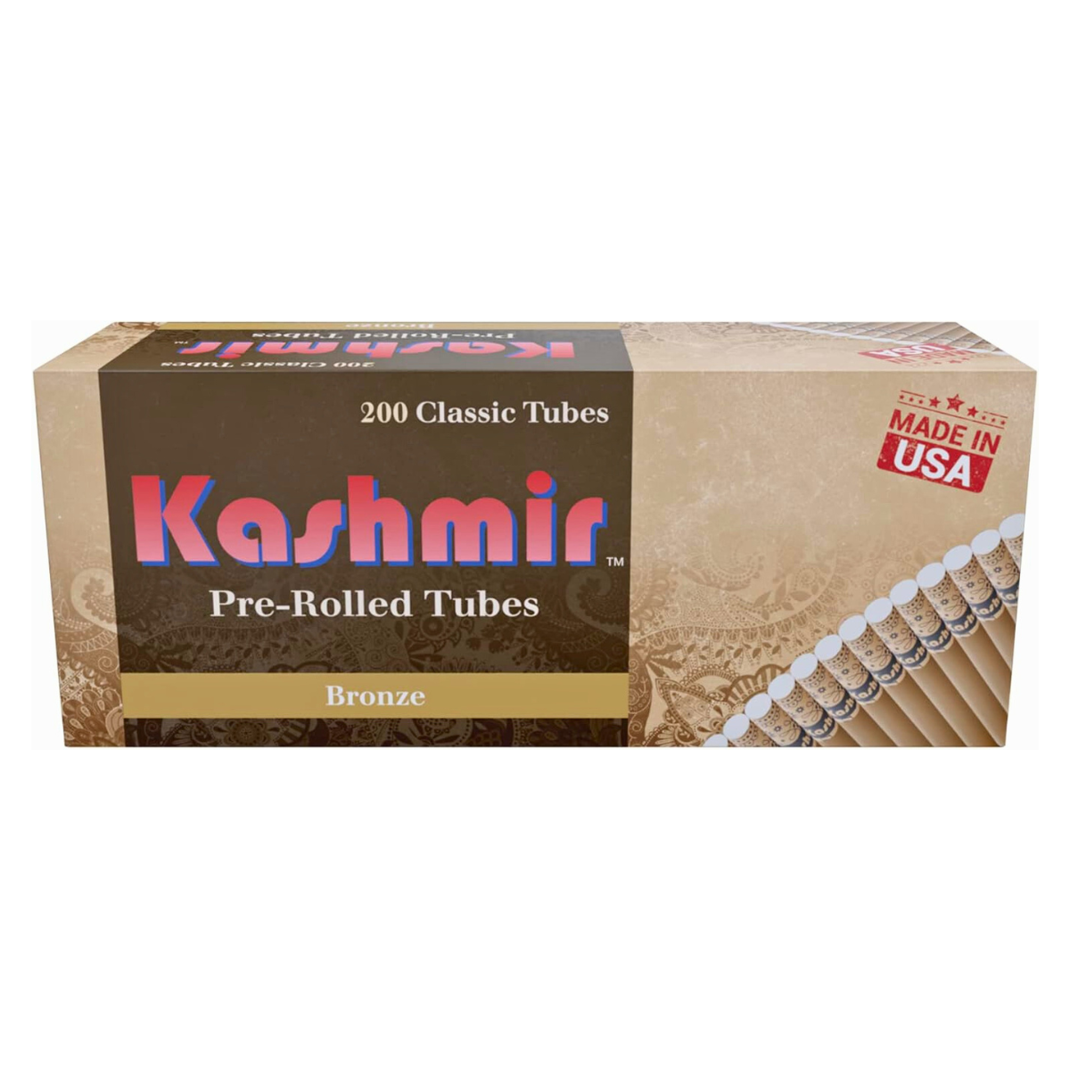 Classic Brown Cigarette Tubes by Kashmir Rolling Papers.