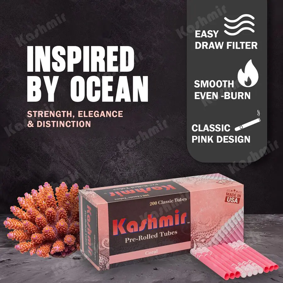 Kashmir Coral Pre Rolled Tubes - Image 2