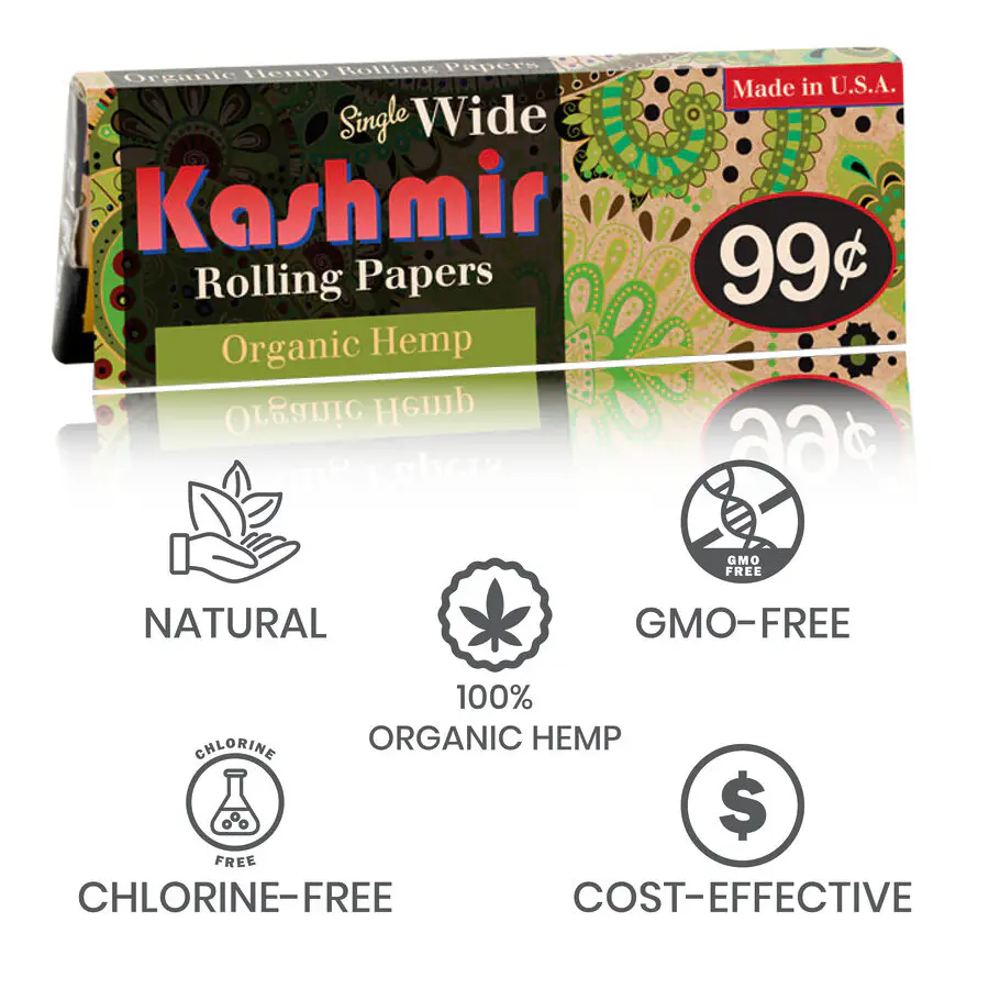 Organic Hemp Rolling Papers - Single Wide Size - Image 8