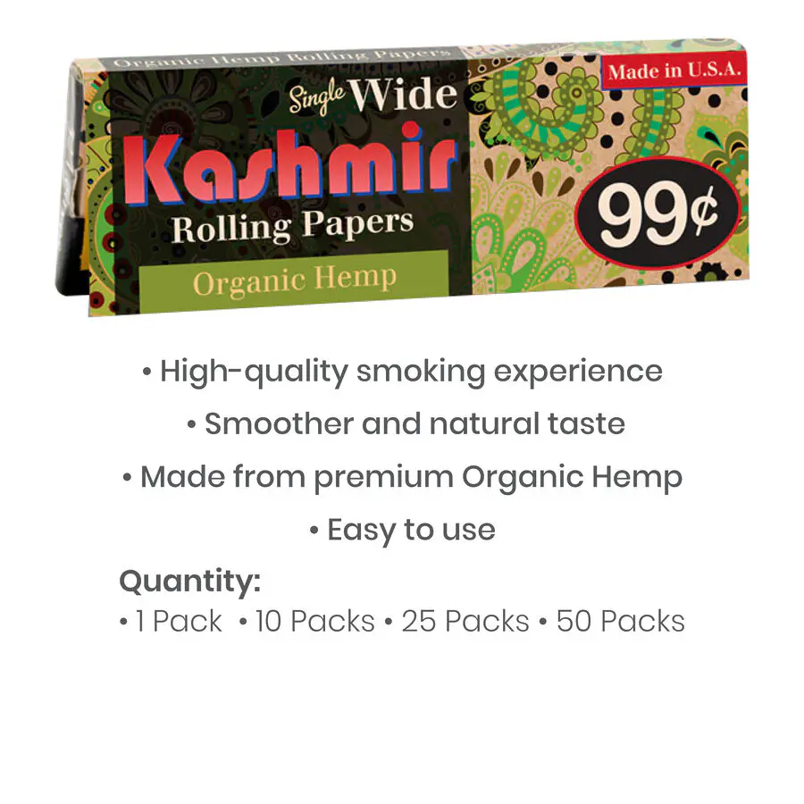 Organic Hemp Rolling Papers - Single Wide Size - Image 7