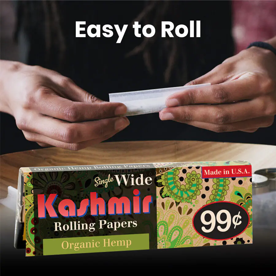 Organic Hemp Rolling Papers - Single Wide Size - Image 4