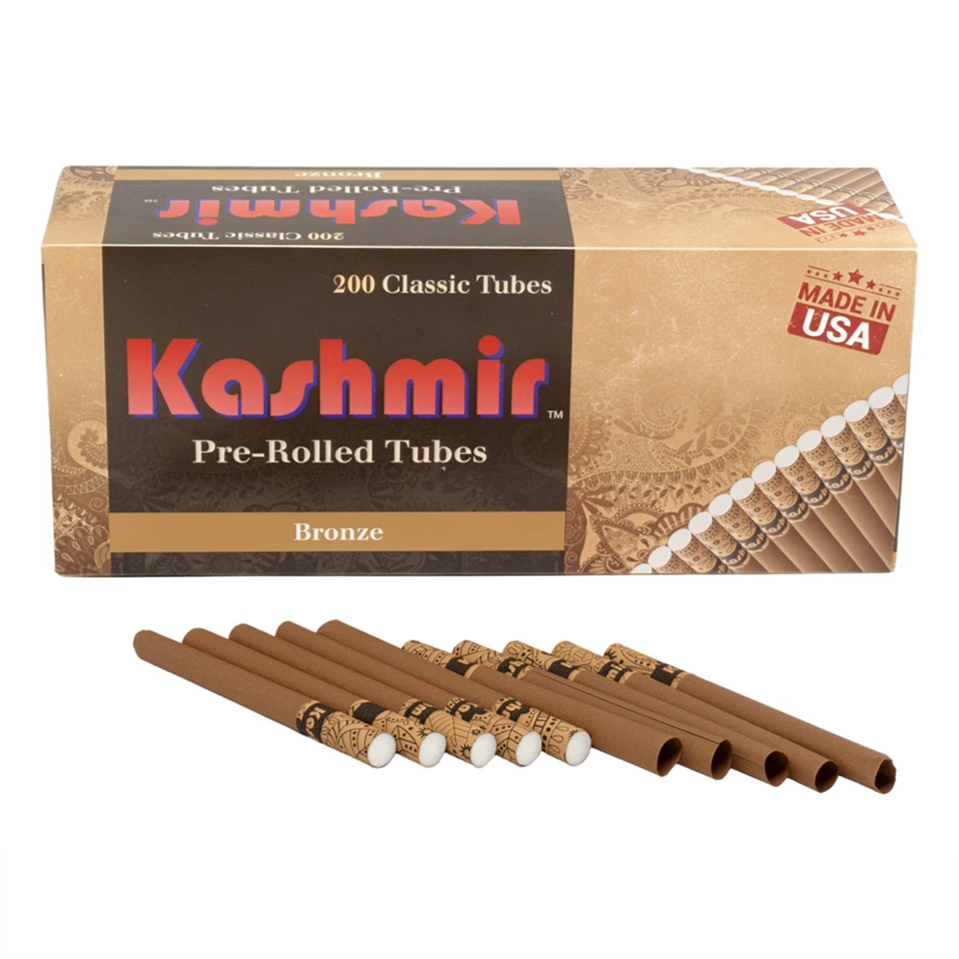 Kashmir Bronze Brown Pre Rolled Tubes - 200 Classic Tubes