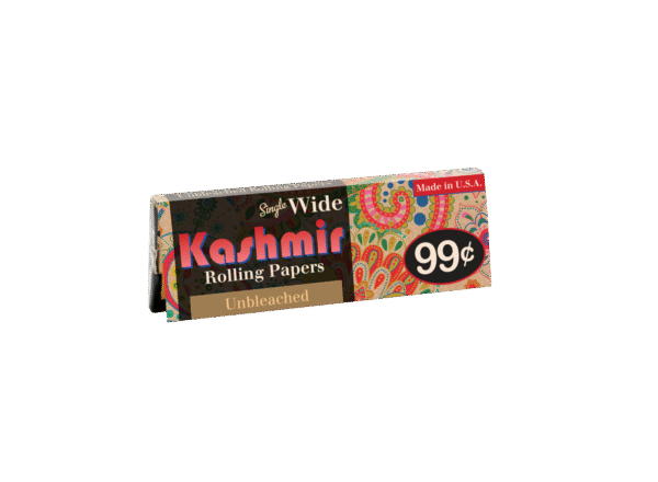 Kashmir Unbleached Rolling Papers - Single Wide