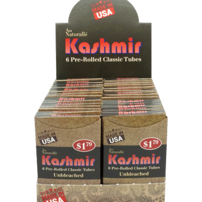 Kashmir Classic Unbleached Pre-Rolled Tubes Display