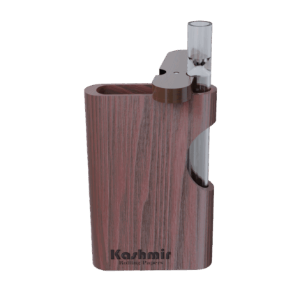 Natural Wood Dugout W/ Glass Pipe