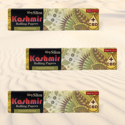 Kashmir Natural Hemp + CBD King Slim Rolling Papers