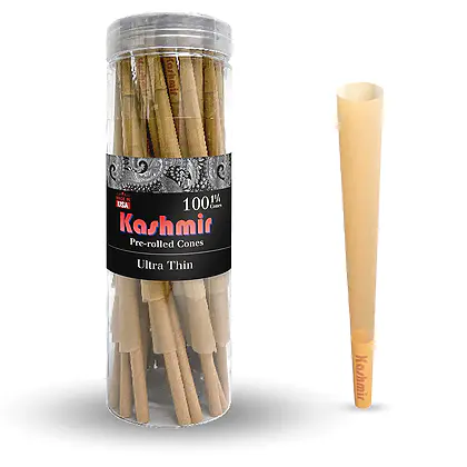 Kashmir Pre-Rolled Ultra Thin 1¼ Cones : 100CT