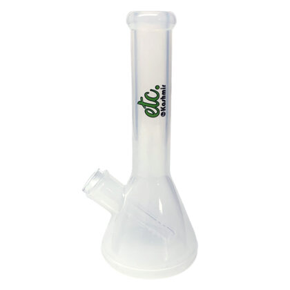 6.5 inch clear silicone beaker bong with 10mm glass downstem