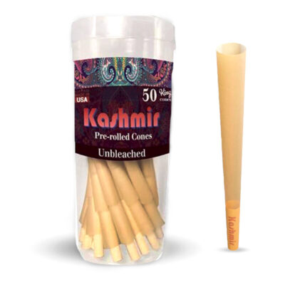 Kashmir Pre-Rolled Unbleached King Cones : 50CT