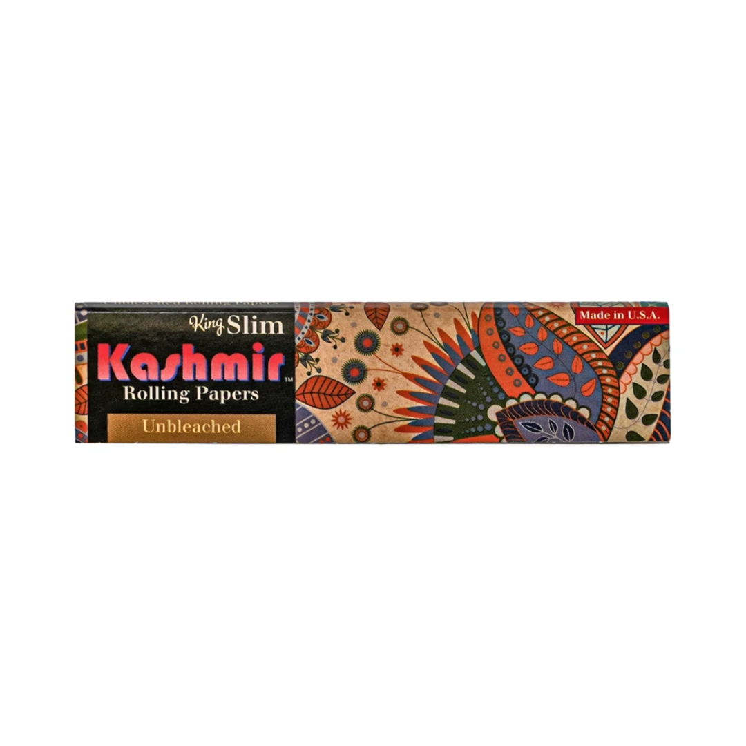 Buy Unbleached Rolling Papers King Slim Size Booklet by Kashmir420. Available in 1 Pack and 50 Pack. Delivery available Across USA.