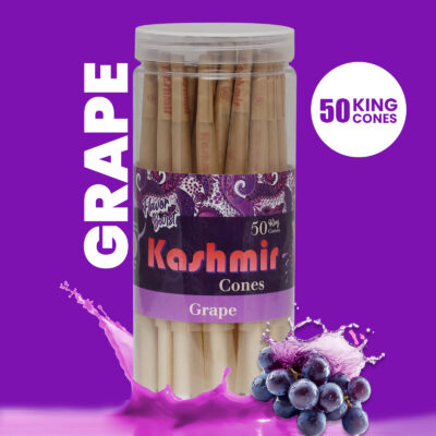 Kashmir Pre-Rolled Grape Flavored King Cones: 50CT