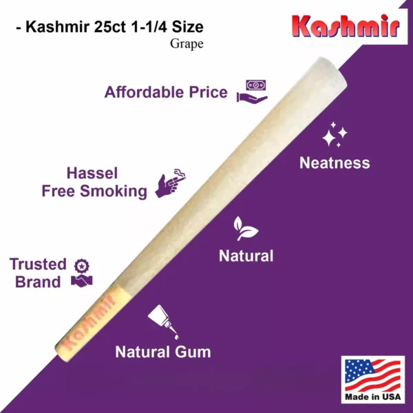 Kashmir Grape Flavored Pre Rolled Cones