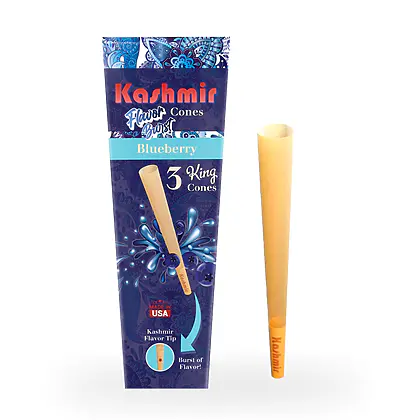 Kashmir Pre-Rolled Blueberry Flavored King Cones: 3CT