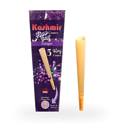 Kashmir Pre-Rolled Grape Flavored King Cones: 3CT
