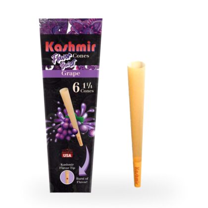 Kashmir Pre-Rolled Grape Flavored 1¼ Cones: 6CT