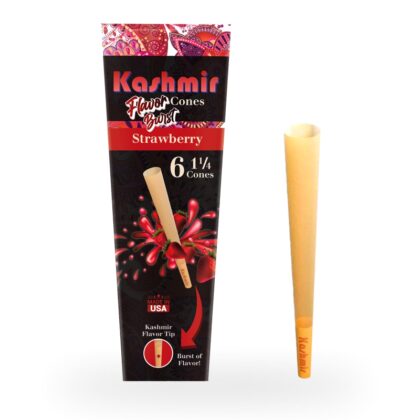 Kashmir Pre-Rolled Strawberry Flavored 1¼ Cones: 6CT