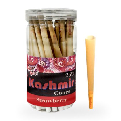 Kashmir Pre-Rolled Strawberry Flavored 1¼ Cones: 25CT