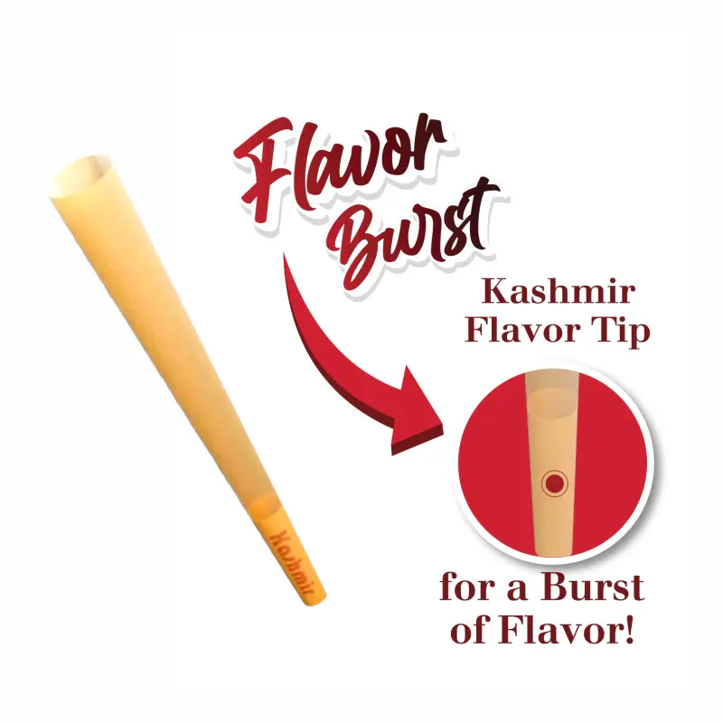 Kashmir Pre-Rolled Strawberry Flavored 1¼ Cones: 6CT