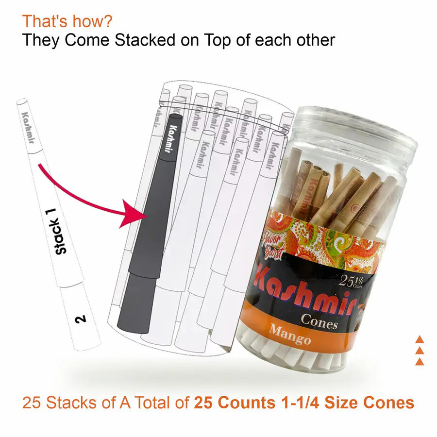 Mango Flavored Cones - 1 1/4 Size - 25ct - Image 7