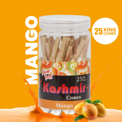 Kashmir Pre-Rolled Mango Flavored King Cones: 25CT