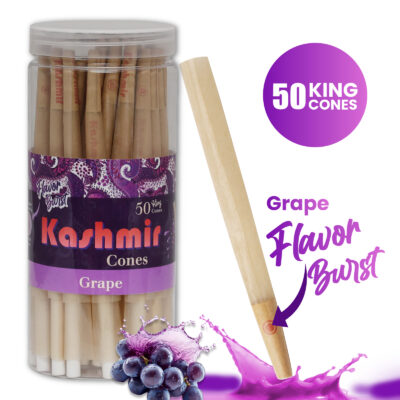 Kashmir Pre-Rolled Grape Flavored 1¼ Cones: 50CT