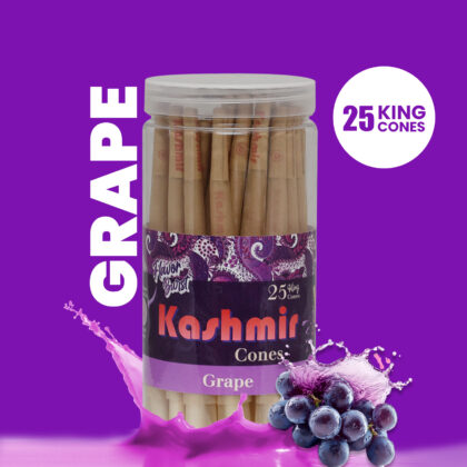 Kashmir Pre-Rolled Grape Flavored King Cones: 25CT