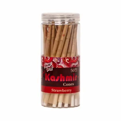 Kashmir Pre-Rolled Strawberry Flavored King Cones: 50CT