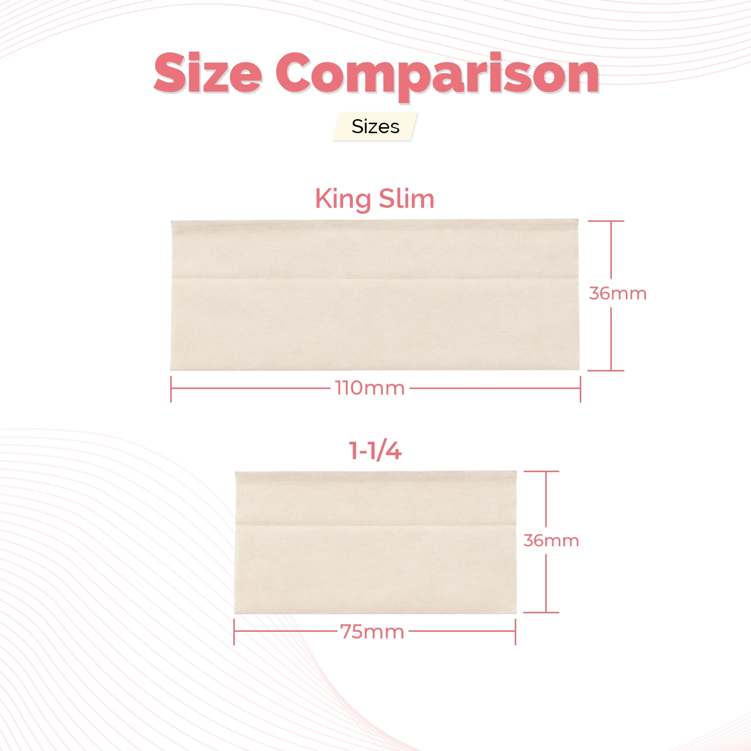 Bamboo Rolling Paper Size