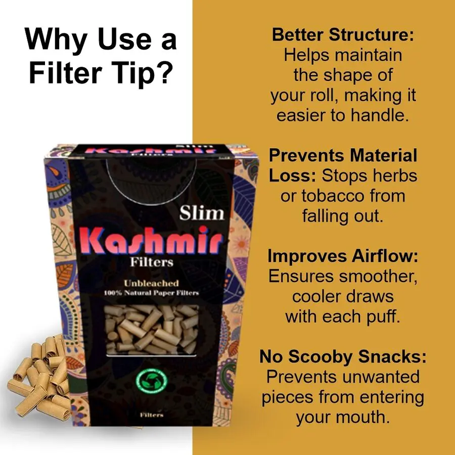 Natural Paper Slim Tips - 100ct per Box - Image 6