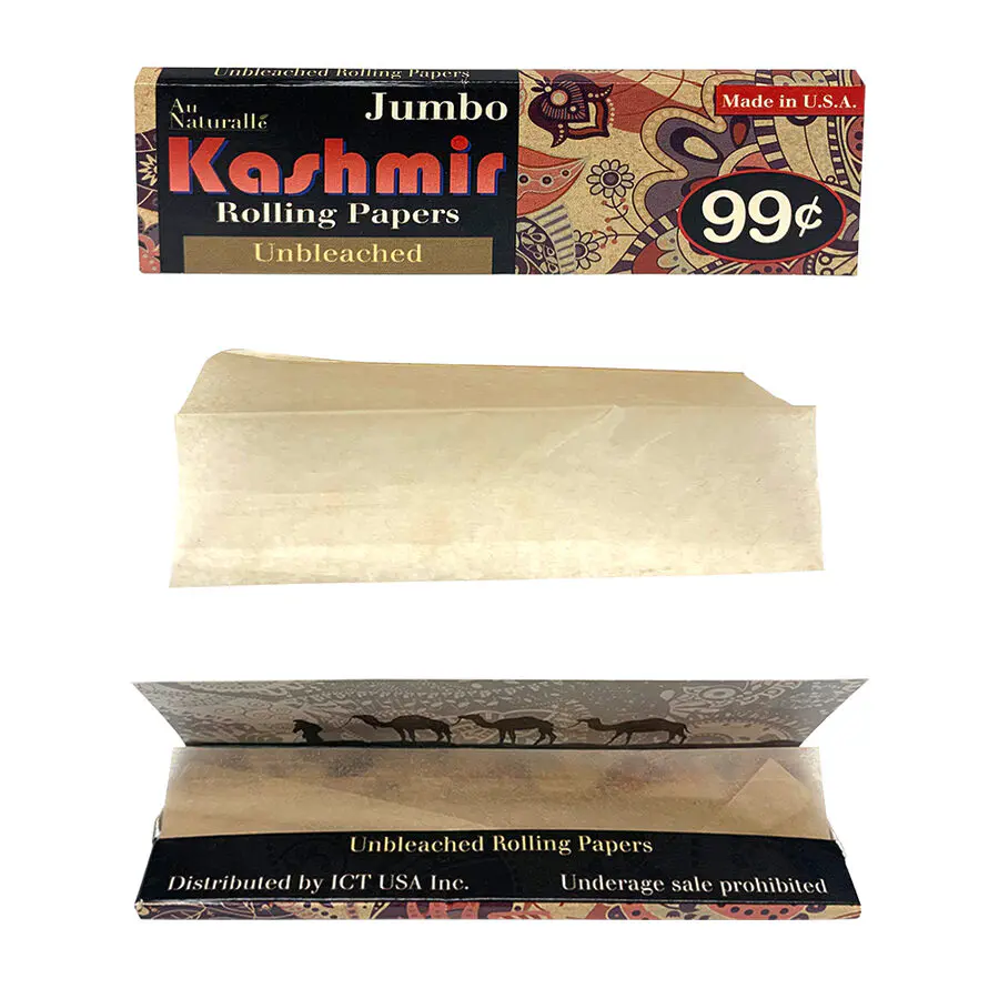 Unbleached Rolling Papers + Tips - King Slim - Image 5