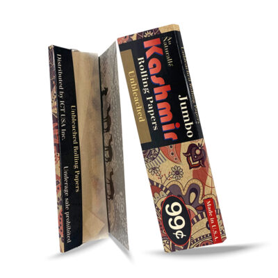 Kashmir Unbleached Rolling Papers - King Slim - 32 leaves paper : Unbleached Rolling Paper, unrefined rolling paper, natural rolling paper, brown rolling paper, chemical free rolling paper, organic rolling paper, chlorine free rolling paper, smoking brown paper