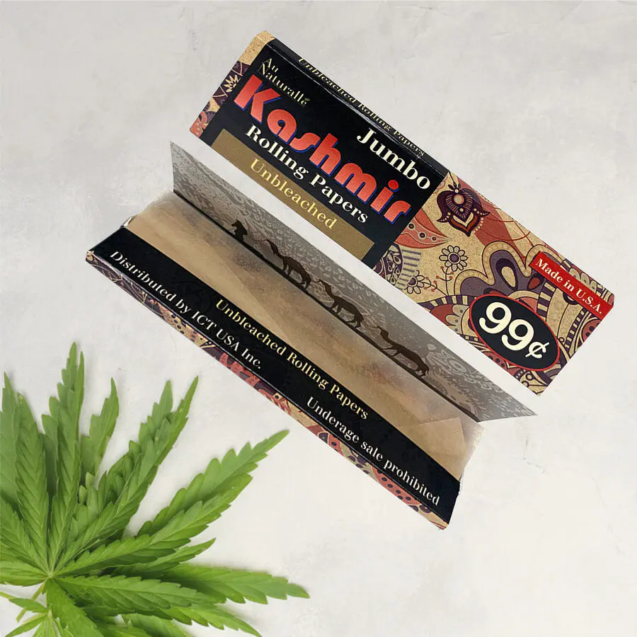 Unbleached Rolling Papers + Tips - King Slim - Image 2
