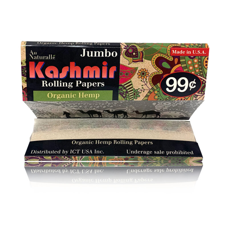 Organic Hemp rolling papers King (Jumbo) Size - Kashmir420.