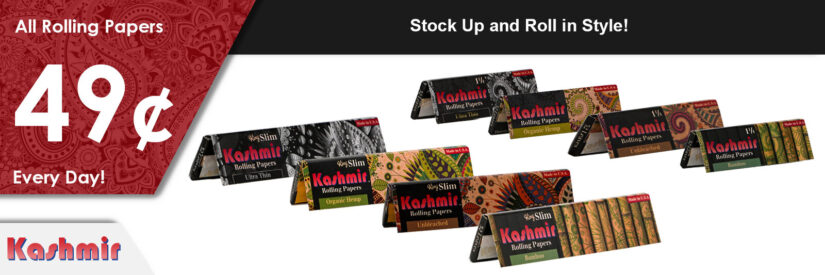 CBD Rolling Papers by Kashmir: Roll Calm, Burn Clean