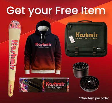 Shop from Kashmir Online Smoke Shop and enjoy a free gift with the purchase
