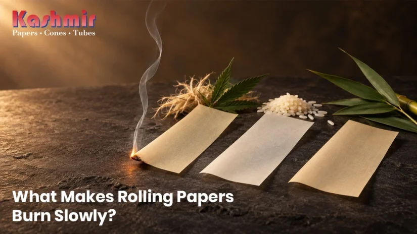 What Makes Rolling Papers Burn Smoothly and Slowly?